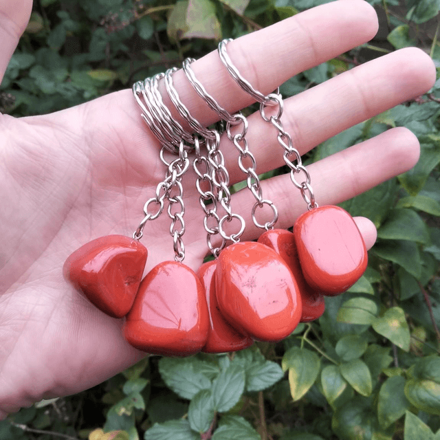 Red Jasper Keyring
