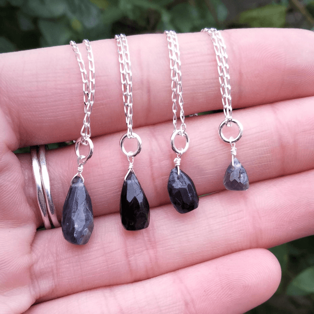 Iolite Drop Earrings