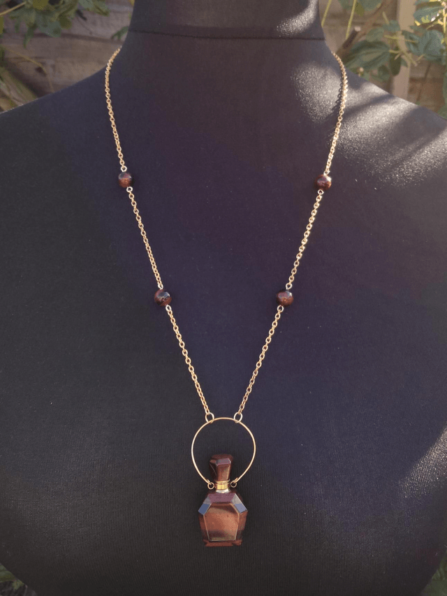 Tigers Eye Beaded Perfume