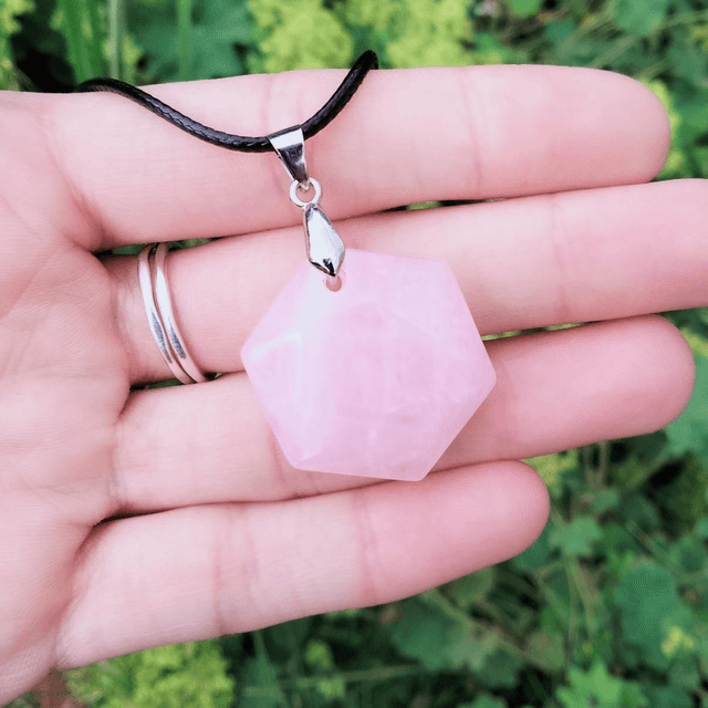Rose Quartz Hexagon 