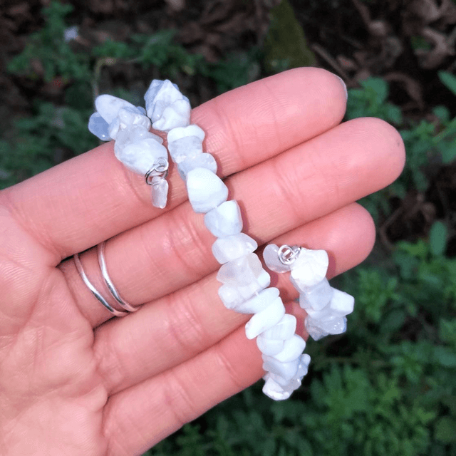 Blue Lace Agate Spiral Bracelet