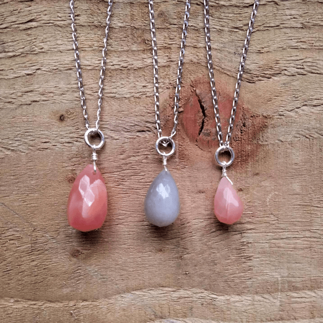 Peach Moonstone Drops