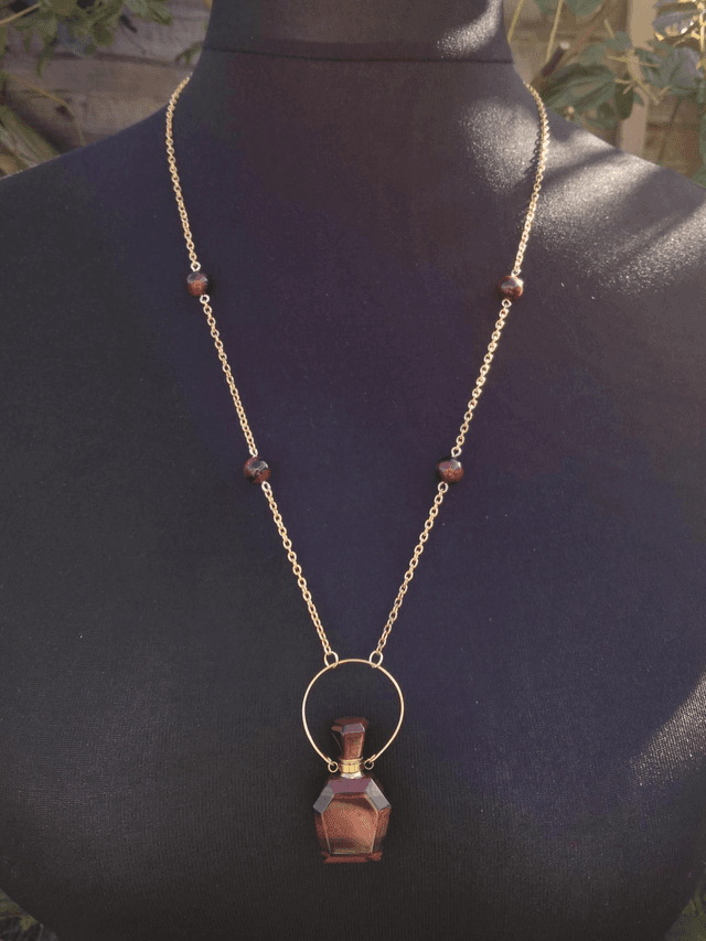 Tigers Eye Beaded Perfume