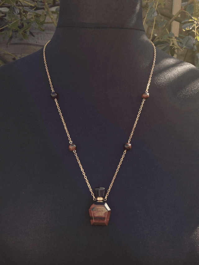 Tigers Eye Simple Beaded Perfume